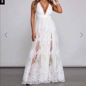 Beautiful formal white dress